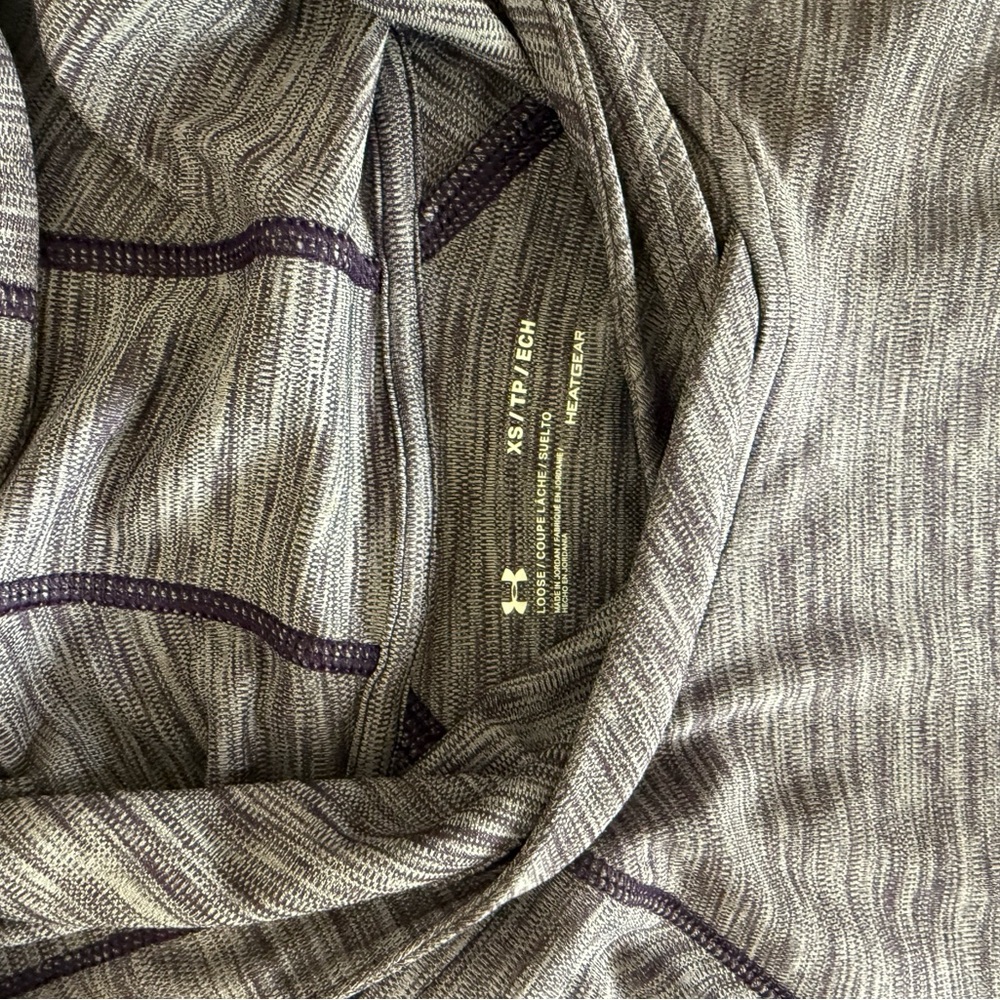 Under Armour Heathered purple and gray Hooded Top - Picture 3 of 3